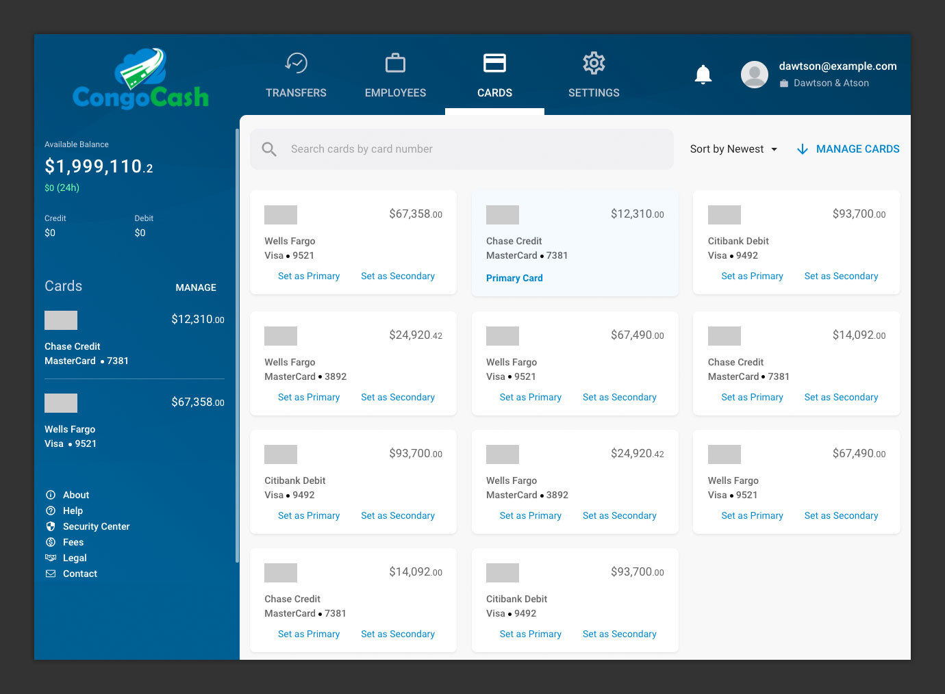 Congo Cash - Financial Application Prototype