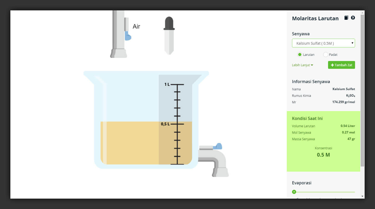 Interactive Virtual Laboratory: Acid Base Solution