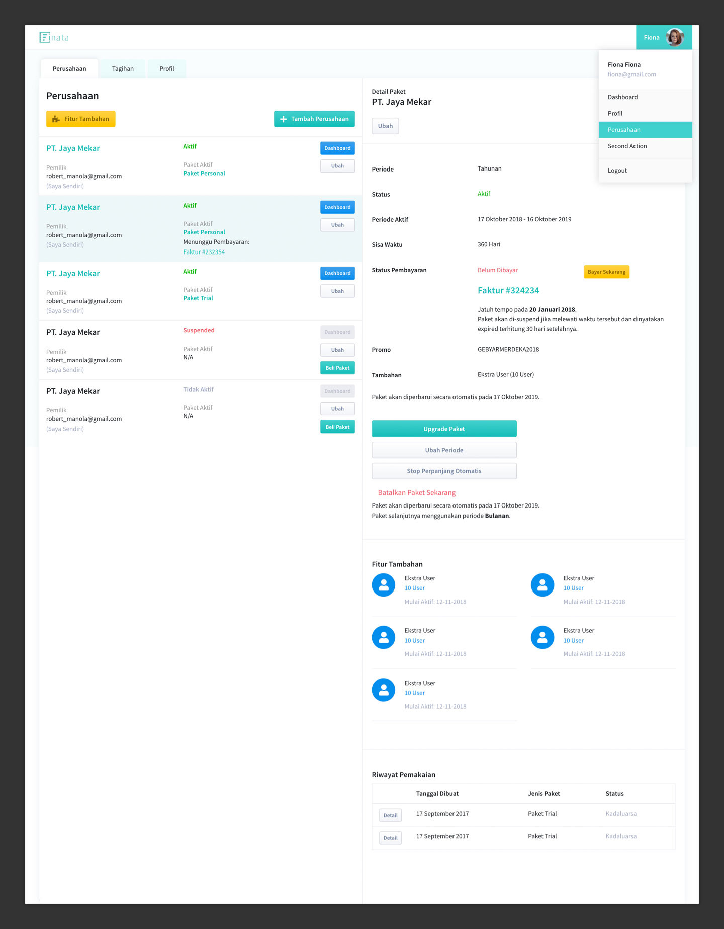 Finata - Accounting & Financial Application Finata - Accounting & Financial Application