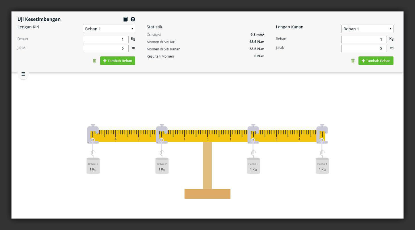 Interactive Virtual Laboratory: Balancing Act