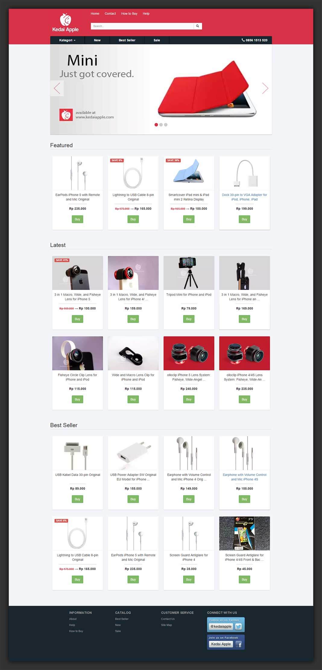 Kedai Apple Online Shop Redesign
